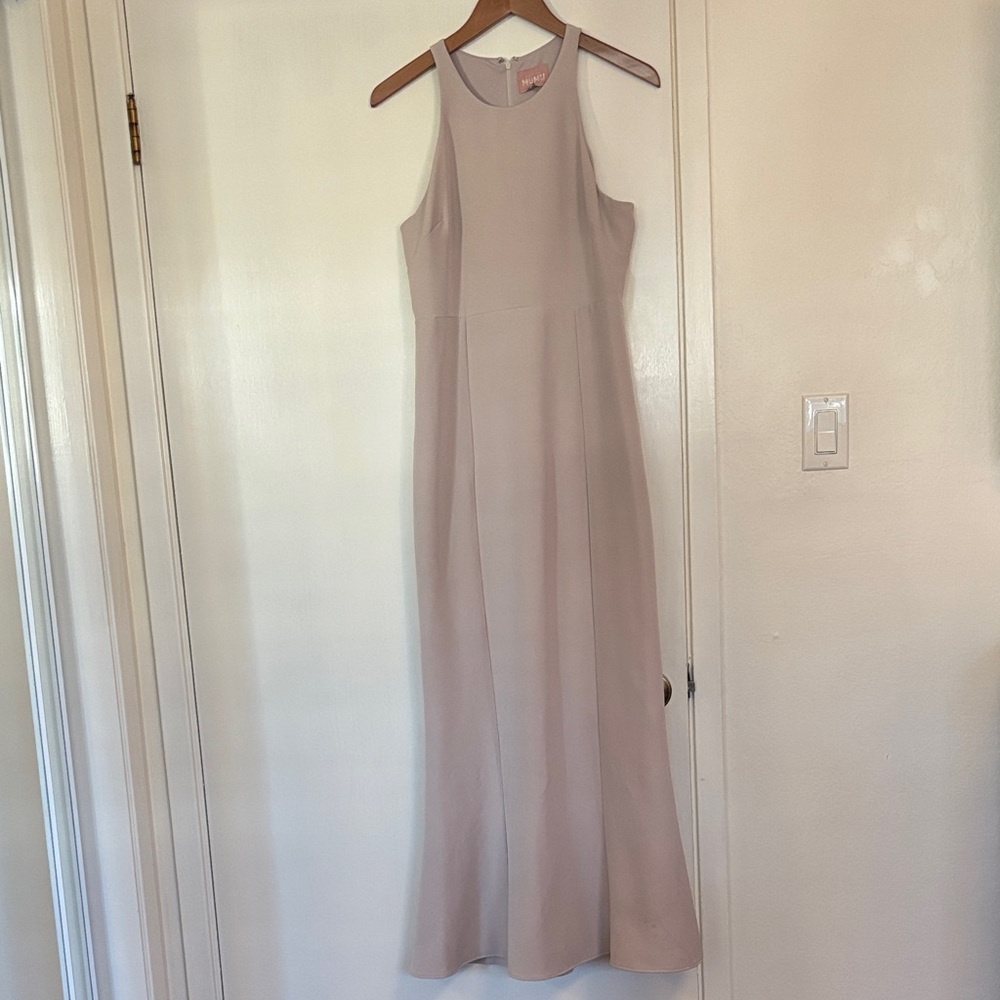 Show Me Your MuMu Taupe Maxi Dress
